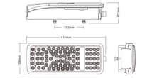 Nouvelle lumière universelle pour camion, 24V, étanche, 88 LED, feu arrière de camion, 411 mm, 3 couleurs, lampe de plaque d'immatriculation pour camions Scania, remorques