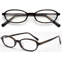 Monture de lunettes œil-de-chat ovale tendance en acétate avec logo personnalisé, verres anti-lumière bleue, monture TR90