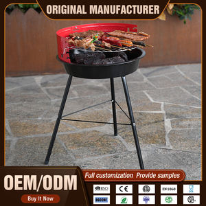 <span class=keywords><strong>Barbecue</strong></span> rond simple à hauteur réglable à bas prix <span class=keywords><strong>Barbecue</strong></span> à charbon de bois <span class=keywords><strong>Barbecue</strong></span> pique-nique avec support de rangement - Product Image 2