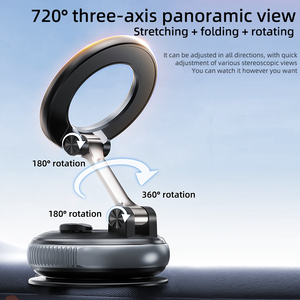 Support de téléphone universel pour voiture SD03 avec ventouse en silicone 360° °   Support magnétique rotatif pour téléphone portable sur tableau de bord de voiture - Product Image 4