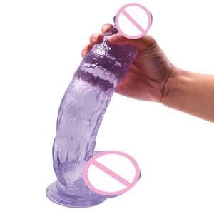 SacKnove-Jouet Sexuel pour Adulte, Ventouse de Pénis Réaliste en Cristal de Gelée Massive de 10 Pouces, Gros Gode pour Femme, Gays - Product Image 5