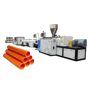 PVC Construction Piping Making Machine CPVC Drainpipe Production Water Transportation Pipe Extruder