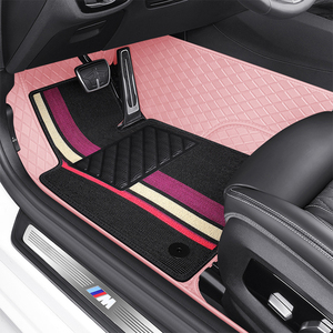 2022 gran oferta más nuevo doble capa de lujo 3D 5D 7D alfombra de coche de lujo alfombrillas de pie accesorios <span class=keywords><strong>Interior</strong></span> - Product Image 4