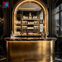 Comptoir de bar en gros, vitrine de bar haut de gamme, armoire à vin, mobilier commercial pour pub, boutique, restaurant, hôtel
