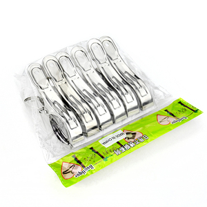 Pinces à linge en acier inoxydable robustes, pinces à serviettes pour chaises <span class=keywords><strong>de</strong></span> <span class=keywords><strong>plage</strong></span>, pinces à linge géantes en métal résistant au vent - Product Image 1