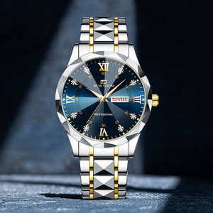 Men's Waterproof Fashion Diamond-Dial Design Business Wristwatch - Product Image 6