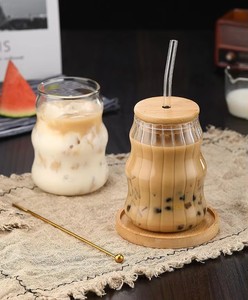 Wholesale Products Eco Friendly <strong>Girls</strong> <strong>Glass</strong> With Straw High Appearance Level Cold and Hot Water Fruit Coffee Tea Cup - Product Image 6