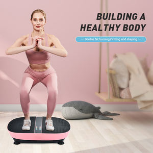 पुल कॉर्ड रिमोट कंट्रोल के साथ मिनी वर्टिकल बॉडी एक्सरसाइज मशीन पावर कंपन प्लेटफॉर्म - Product Image 5