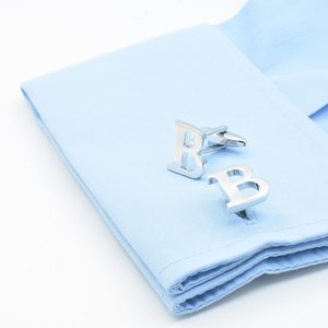 Mancuernillas con Letras del Alfabeto <span class=keywords><strong>en</strong></span> Oferta, para Traje Formal, <span class=keywords><strong>Camisa</strong></span>, Boda, Negocios, Esmoquin, Accesorio, Botón <span class=keywords><strong>de</strong></span> Manga, <span class=keywords><strong>Iniciales</strong></span> - Product Image 3