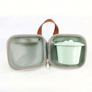 Juego de Tazas de Té de Viaje Estilo Chino, Estuche de EVA con Cierre, Resistente al Agua, para Café y Té, Tetera de Porcelana Duradera - Product Image 5