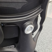 Chaise de bureau ergonomique multifonctionnelle en maille Boss avec support lombaire, repose-pieds et accoudoirs 4D - Idéale pour le bureau à domicile et la chambre