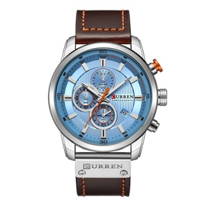 CURREN 8291 Men's Waterproof Quartz Movement Fashion Genuine Leather Strap <b>Watches</b> Make Your Own <b>Watch</b> Brand Montres <b>Watch</b> - Product Image 1