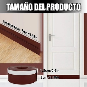 Joint d'étanchéité anti-poussière pour porte, 5 m, empêche la poussière et les insectes, pour utilisation sur portes et fenêtres - Product Image 2