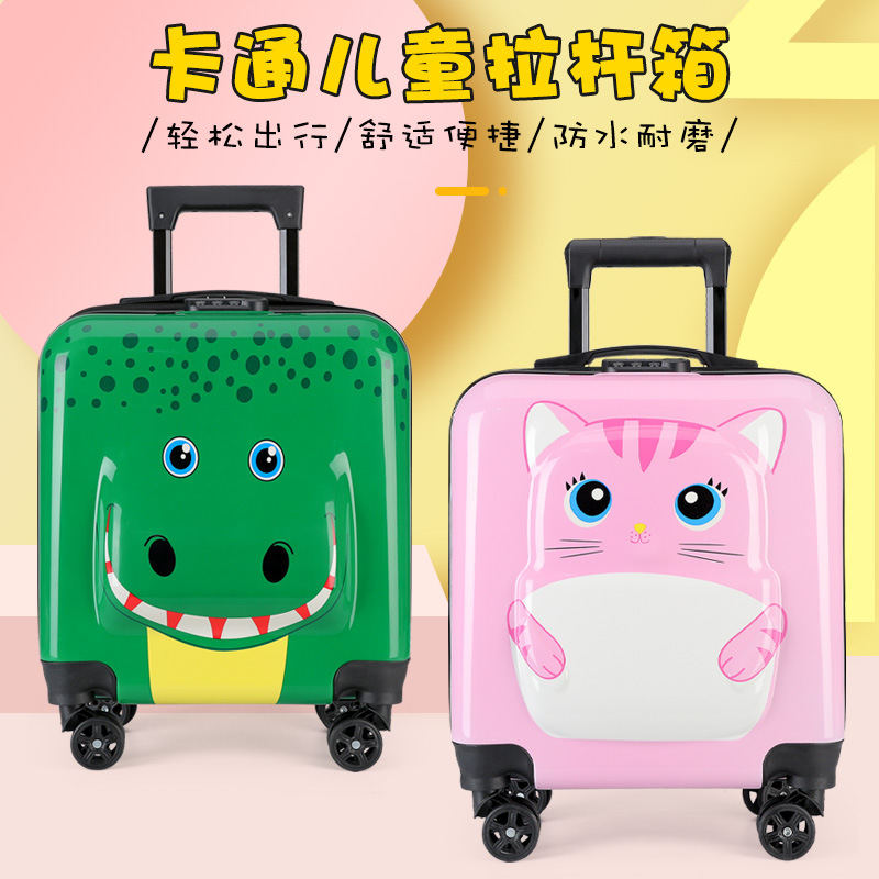Custom Logo Retro Kids Suitcase Trolley Case Wholesale