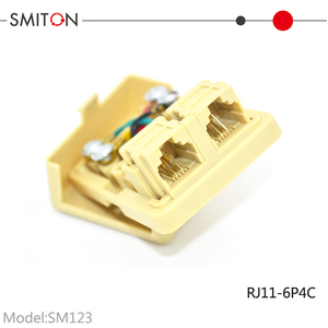 Boîte <span class=keywords><strong>de</strong></span> jonction téléphonique RJ11 à 4 cœurs, montage en surface, 6 broches, Rosette - Product Image 5