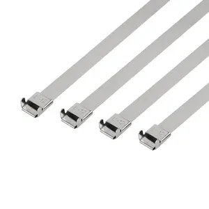 Fireproof self lock L type uncoated stainless steel zip cable tie