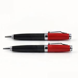 Stylo bille élégant rouge et noir en métal, stylo rétractable de direction pour cadeaux d'affaires et usage professionnel - Product Image 2