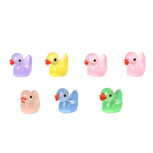 Lanshuo Resin Duck Figurine <b>Mini</b> Decor For Home <b>Desk</b> DIY Jewelry Craft Accessory - Product Image 3