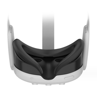 Ensemble d'accessoires 3 en 1 Housse de console en silicone VR Housse de protection souple pour Meta Quest3 VR Controller Case