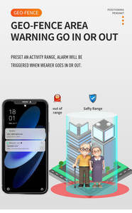 Rastreador de Posicionamiento GPS Beidou WIFI 4G de Alta Precisión para Personas Mayores, Dispositivo de Seguridad Personal Impermeable IPX7 con Monitor de Voz V50 - Product Image 6