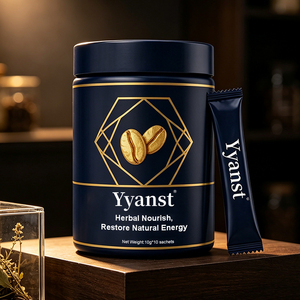 กาแฟสมุนไพร OEM บำรุงร่างกาย ฟื้นฟูพลังงานตามธรรมชาติ เสริมสร้างความมีชีวิตชีวาสำหรับผู้ชาย บรรจุซอง 10 กรัม แพ็คแบบกระปุก ผลิตภัณฑ์เพื่อสุขภาพ - Product Image 2