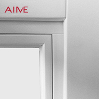 Fenêtre à volet en aluminium noir de haute qualité au design moderne avec moustiquaire, fenêtre occultante de style européen pour salon