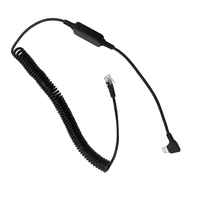 Kabel Pengisi Daya Tipe-C Male ke RJ11 6P4C Sudut Kanan 90 Derajat Kustom, 5V ke 12V Step-up, Kabel Daya Spiral