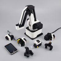 CHRT - Kit de Brazo Robótico de Escritorio para Educación STEM, Programable en 4 Ejes, con Láser de Dibujo Scratch Blockly e Impresión 3D, para Escuelas y Universidades