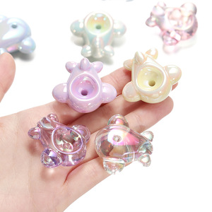 Acrylic Airplane <b>Beads</b> With Holes For Jewelry Making Summer Colorful Loose <b>Beads</b> <b>Plastic</b> Lucite Craft Accessories - Product Image 2