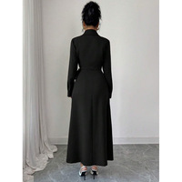 Robe Blazer Longue Personnalisée pour Femme, Double Boutonnage, Taille Ceinturée, Élégante pour Bureau et Soirée, Vente en Gros Usine