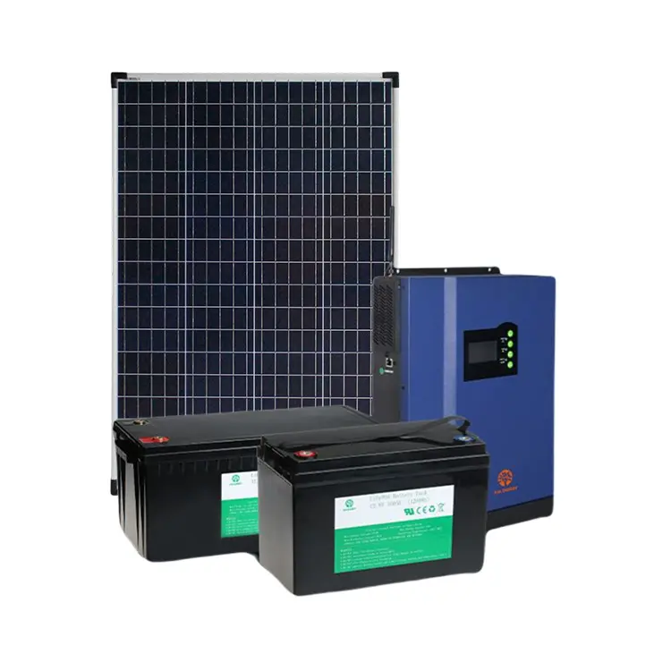 Sistema de energía Solar de 3kw para toda la casa, conjunto completo de 3000w, CC, con controlador de inversor, batería de litio