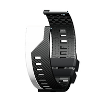Bracelet de sport en silicone réglable bicolore de 22 mm avec boucle à ardillon pour remplacement de la série GT. Durable, doux et respirant