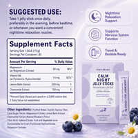 Bâtonnets de gelée apaisants sans mélatonine avec camomille, magnésium et vitamine B6 – Marque privée OEM – Fabricant OEM