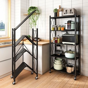 3/4/5 strati eco-friendly scaffali da <span class=keywords><strong>cucina</strong></span> <span class=keywords><strong>in</strong></span> <span class=keywords><strong>acciaio</strong></span> mensola portaoggetti a pavimento Multi-strato pieghevole <span class=keywords><strong>per</strong></span> abbigliamento scaffali - Product Image 1