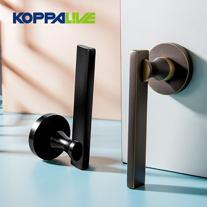 KOPPALIVE Modern Safety Privacy Mortise Wood <strong>Door</strong> Lock Set Industrial Slim <strong>Antique</strong> Bronze Brass Lever <strong>Door</strong> <strong>Handles</strong> - Product Image 1