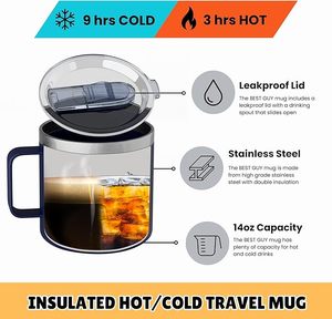 <span class=keywords><strong>Mug</strong></span> à café de voyage 14 oz - Cadeaux pour hommes, cadeaux de la Saint-Valentin pour lui, cadeaux pour papa, <span class=keywords><strong>mug</strong></span> à café amusant - Product Image 5