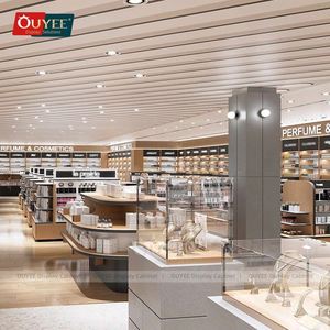 Boutique Store Design Duty Free Store Fixture Cloth <b>Shelf</b> Display Wooden Female Accessories Perfume & Cosmetic Display <b>Shelves</b> - Product Image 4