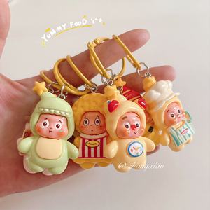 Porte-clés Pendentif Mignon en Résine à l'effigie d'un Personnage de Dessin Animé, Décoration de Sac, Cadeau Créatif pour <span class=keywords><strong>Couple</strong></span> ou Meilleur Ami, Petit Pendentif - Product Image 3