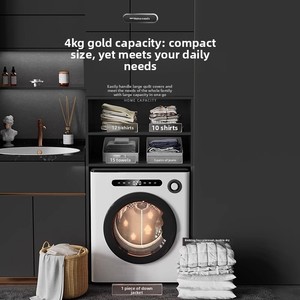 Séchoir à tambour intelligent transfrontalier entièrement automatique pour la maison et les dortoirs, séchoir à <span class=keywords><strong>linge</strong></span> antibactérien, petit séchoir à tambour pour bébés - Product Image 2