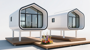 Casas Prefabricadas de Lujo Estilo Cápsula NEOM |   Casas Modulares con Diseño de Naves Espaciales Habilitadas para IoT con Administrador Doméstico con IA |   Vivienda Futurista - Product Image 4