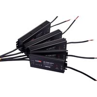Alimentation 60W 12V étanche AC/DC pour bandes LED extérieures IP67, résistante à la pluie, avec options de commutation 24V et 12V, format mince