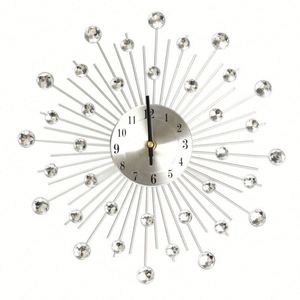 Juego de Relojes de Pared de Cuarzo de Plástico, Diseño Art Deco, Estilo Antiguo, Color Blanco, Moderno, con Movimiento Electrónico Silencioso - Product Image 3