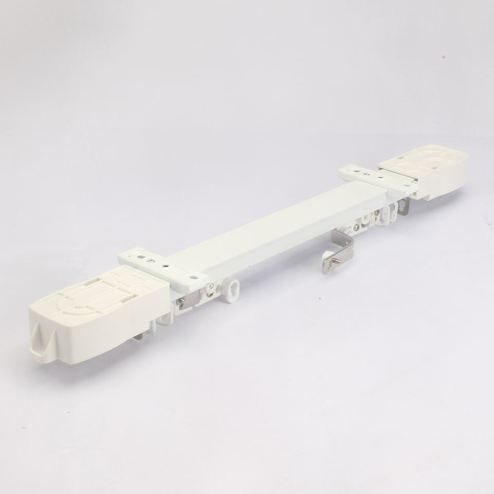 Smart Motorized Ripple Fold Electric Metal Iron Curtain Track System ...