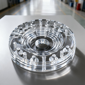 Service de fraisage CNC sur mesure pour pièces irrégulières en acrylique <span class=keywords><strong>transparent</strong></span>, finition de surface élevée, usinage de précision, <span class=keywords><strong>prototype</strong></span> - Product Image 4