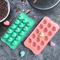 Moules en silicone alimentaire à 15 cavités, résistants à la chaleur et antiadhésifs, pour pâtisseries, bonbons et gâteaux - Vente en gros