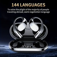Écouteurs Bluetooth sans fil Hifi à clip d'oreille avec suppression du bruit ENC pour voyages d'affaires et sport