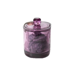 Diffuseur d'arômes sans flamme, pot en verre coloré, ornement en pierre brute de cristal, tasse en verre, tasse à parfum, souvenir pour la maison - Product Image 1