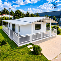 Maison préfabriquée extensible, maison-conteneur moderne pour logement secondaire (ADU) et location de vacances