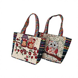 Sac à main pour femme en toile durable, capacité 3L+, style ethnique populaire, polyvalent, pour téléphone portable, cadeau pratique - Product Image 3