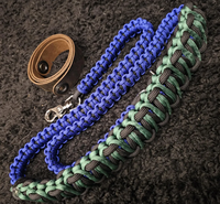 Sangle double personnalisée en corde tressée 550 Paracord, durable, pour boîte à lunch, sangle en paracorde pour les glacières avec crochets en acier inoxydable